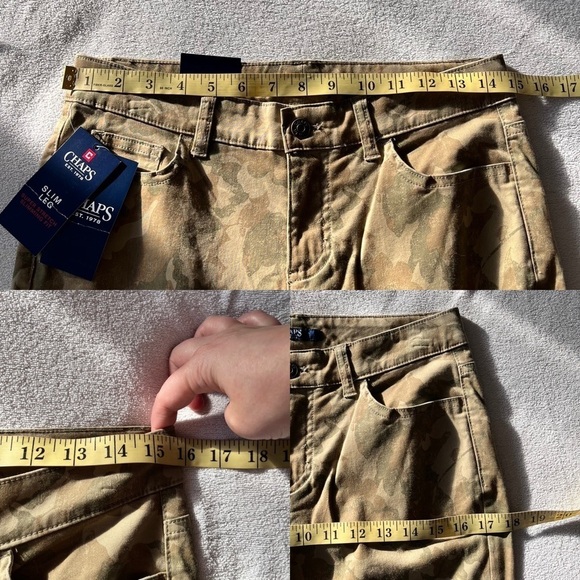 NWT Chaps Camo Print Mid-rise Slim Leg Super Stretch Skinny Pant 4 - Picture 14 of 16